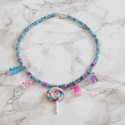 Gummy Bear Lollipop Necklace